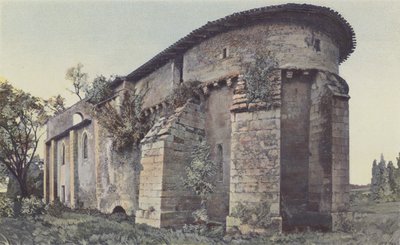 Doulezon, Church, Southeast View by French Photographer