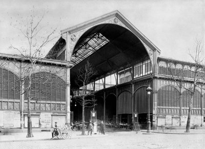 Entrance to a Pavilion of Les Halles Central Market, Paris, c.1900 by French Photographer