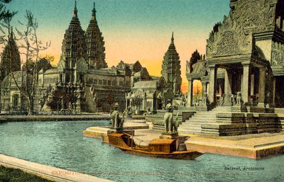 Exposition Coloniale de Marseilles, Palais de Indo-Chine by French Photographer