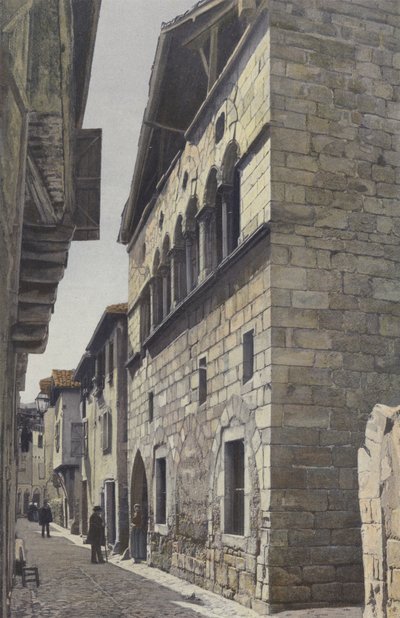 Figeac, 13th Century House (Rue Hortabadial) by French Photographer