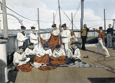 French Navy, Late 19th Century: Repair of Pavilions - Bibl. des Arts Deco. by French Photographer