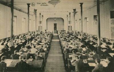 French school classroom. Saint-Roch, Ferrieres. Postcard sent on 25 October 1913. by French Photographer