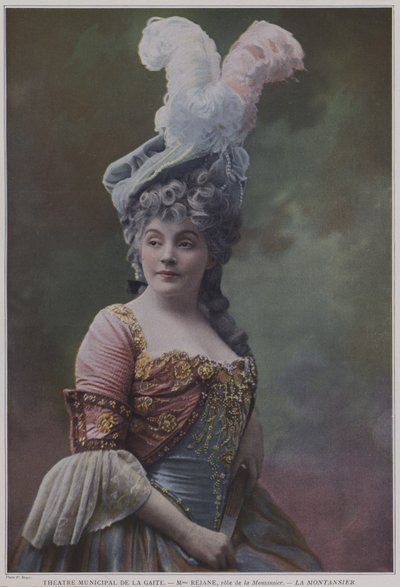 Gabrielle Rejane in the title role in La Montansier by French Photographer