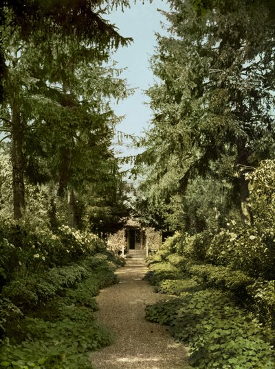 Garden path in the garden of Claude Monet, Giverny by French Photographer