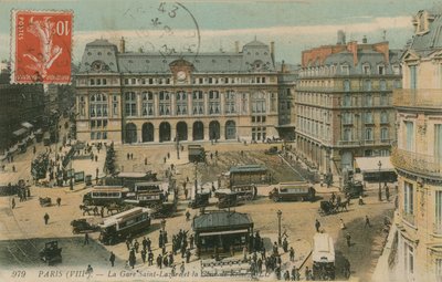 Gare St Lazare and Cour de Rome, Paris by French Photographer