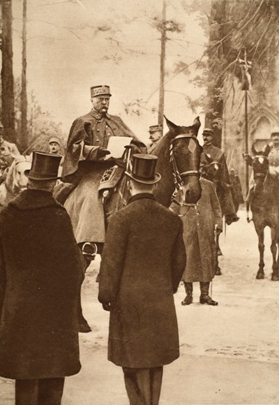 General Hirschauer, taking possession of Kehl bridge-head, January 30th 1919 by French Photographer