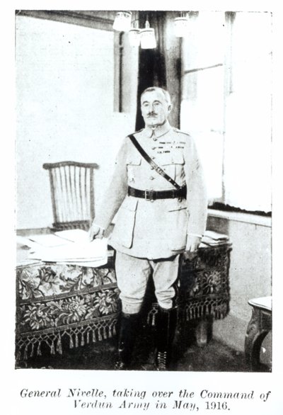General Robert Nivelle Taking Over the Command of the Army at Verdun, May 1916 by French Photographer