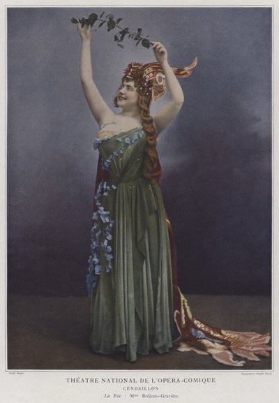 Georgette Brejean-Graviere as the fairy in Cinderella by French Photographer