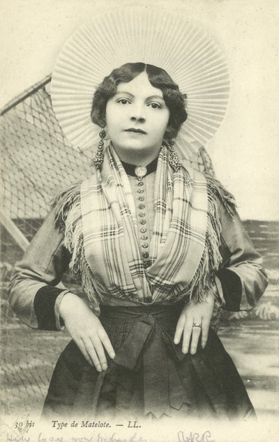 Girl dressed as a matelote by French Photographer