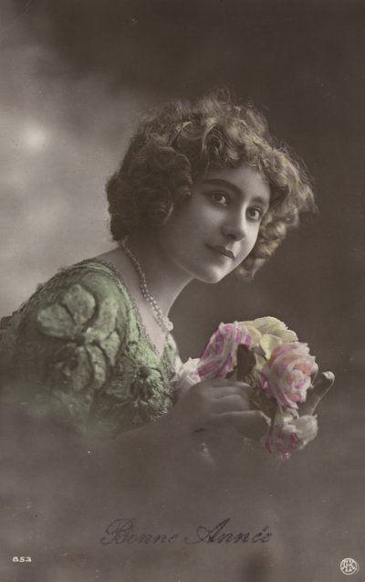 Girl with Bouquet by French Photographer