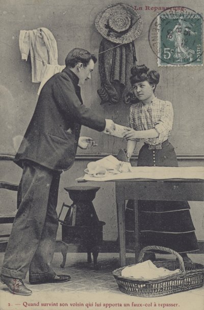 Ironing girl by French Photographer