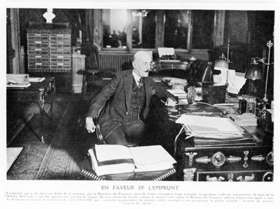 Joseph Caillaux Speaking on the Radio in 1925, from Le Monde Illustré, 1925 by French Photographer