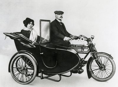 Jouve & Co. side car, 1914 by French Photographer