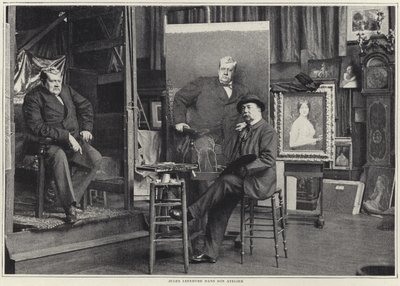 Jules Lefebvre in His Workshop by French Photographer