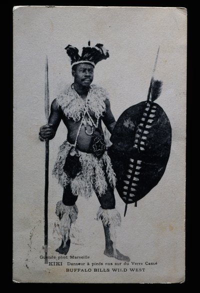Kiki, dancer who performed barefoot on broken glass, Buffalo Bill (William Frederick Cody) by French Photographer