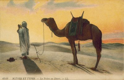 Algeria: The Prayer in the Desert by French Photographer