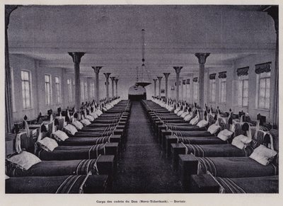 The Russian Army: Corps of Cadets of the Don, Novocherkassk, Dormitory by French Photographer
