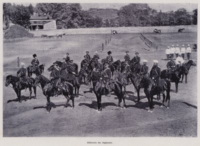 The Russian Army: Officers of the Regiment by French Photographer