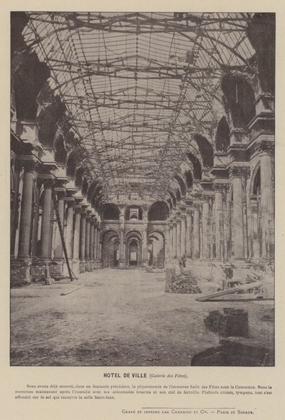 The Commune of Paris, Hotel De Ville, Gallery of Festivals by French Photographer