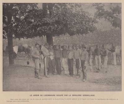 The Commune of Paris, The Luxembourg Garden Occupied by the Versailles Cavalry by French Photographer