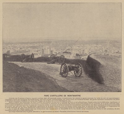 La Commune de Paris, Montmartre Artillery Park by French Photographer