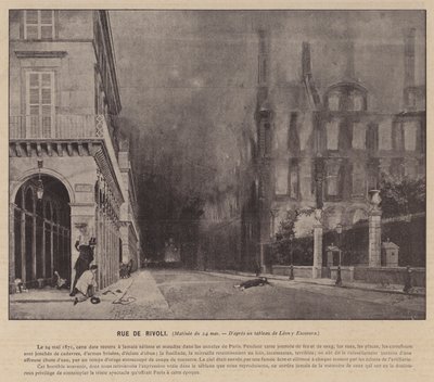 La Commune de Paris, Rue De Rivoli, Matinee du 24 mai by French Photographer