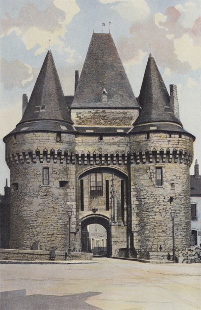 La Ferte-Bernard, City Gate, Entrance Side (Town Hall) by French Photographer