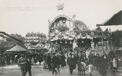 La Foire du Trône, Place de la Nation, Paris, c.1905 by French Photographer