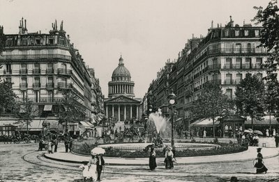 The Soufflot Street and Pantheon by French Photographer