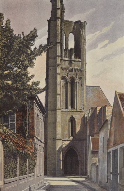 Larchant, Church Tower, West Side by French Photographer