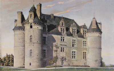 Le Vieil-Bauge, Chateau de Landifer, Southeast View by French Photographer