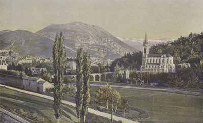 Lourdes, General View by French Photographer