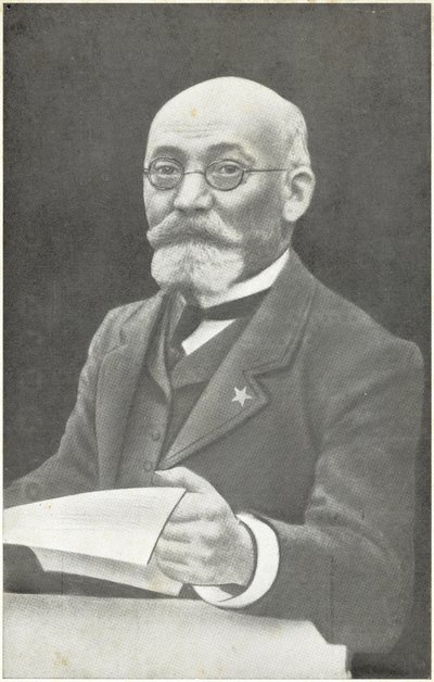 Ludwik Lejzer Zamenhof, Polish Inventor of Esperanto by French Photographer