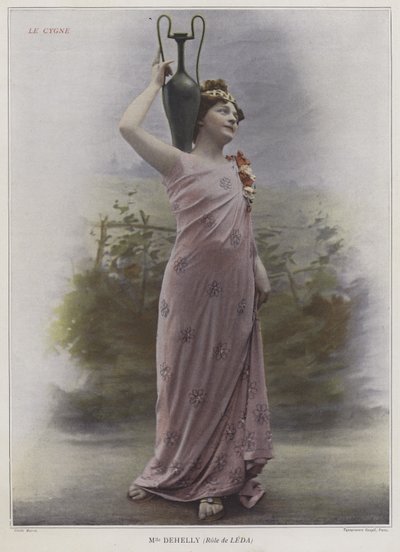 Mademoiselle Dehelly as Leda in The Swan by French Photographer