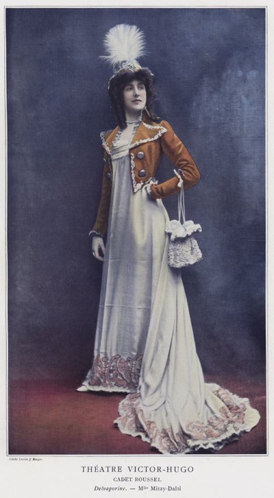 Mademoiselle Mitzy-Dalti as Delvaporine in Cadet Roussel by French Photographer