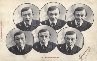 Man pulling faces by French Photographer