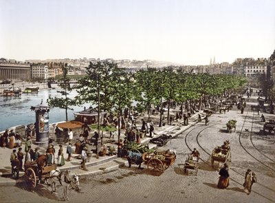 Saint Antoine Market, Quay des Célestins, Lyons by French Photographer