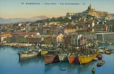 Marseille: Vieux Port, Panoramic View by French Photographer
