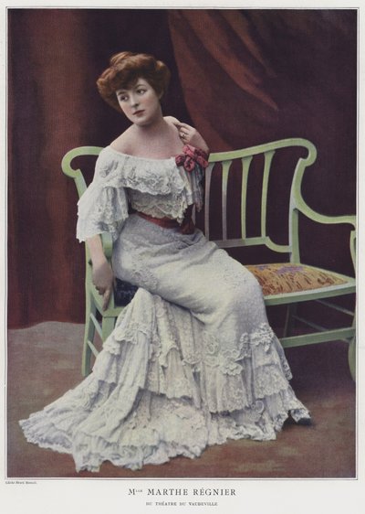 Marthe Regnier, French actress by French Photographer
