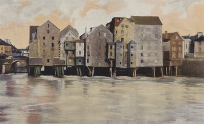 Meaux, Old Mills on the Marne by French Photographer