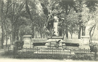 Monument of the Fabulist La Fontaine, Luxembourg Gardens by French Photographer