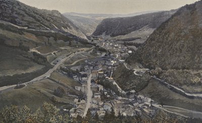 Morez, General View Taken from the North by French Photographer