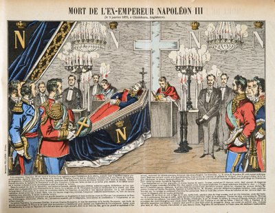 Death of the Ex-Emperor Napoleon III, from Histoire de la Troisieme Republique, Vol. I, l
