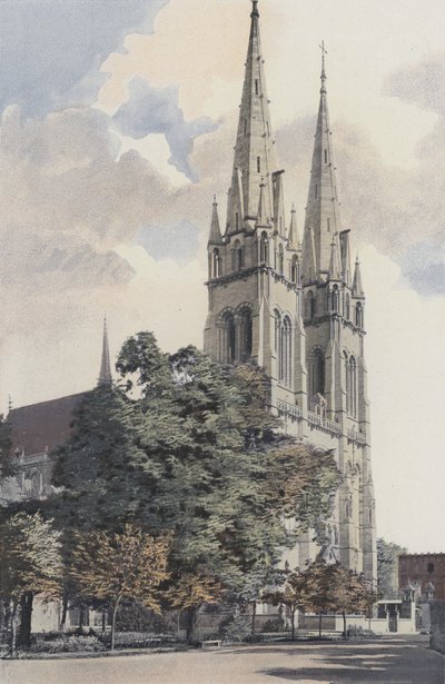 Moulins, Cathedral, Facade West by French Photographer