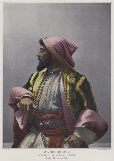 Mounet-Sully in the title role in Othello by French Photographer