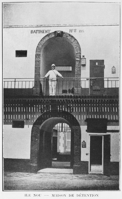 New Caledonia, Isle of Nou, House of Detention, from La Depeche Coloniale, 1903 by French Photographer