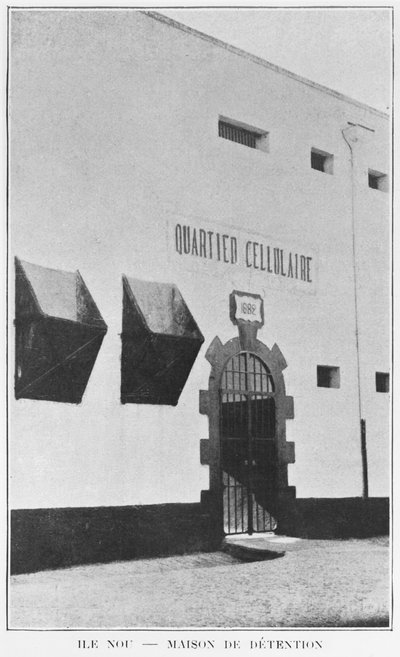 New Caledonia, Isle of Nou, House of Detention, from La Depeche Coloniale, 1903 by French Photographer