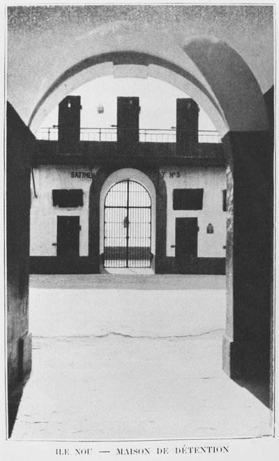 New Caledonia, Isle of Nou, House of Detention, from La Depeche Coloniale, 1903 by French Photographer
