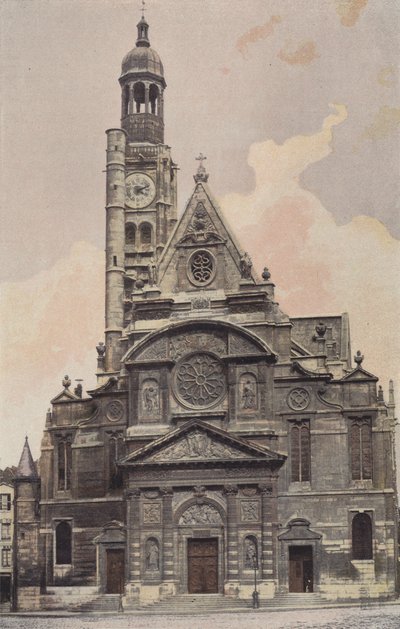 Paris, Church of Saint-Etienne-du-Mont, West Facade by French Photographer