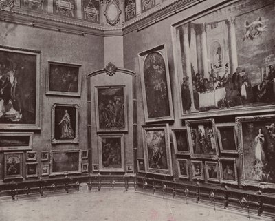 Paris: The Salon Carre of the Louvre by French Photographer
